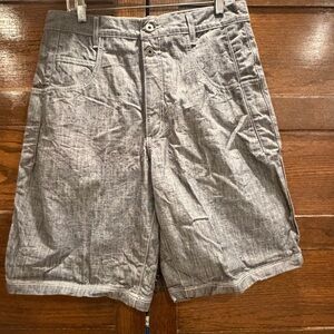 Vintage Guess Jeans 34 Grey Wide Leg Baggy Hip Hop Y2k Shorts Jorts jean shorts